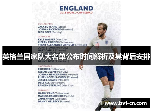 英格兰国家队大名单公布时间解析及其背后安排
